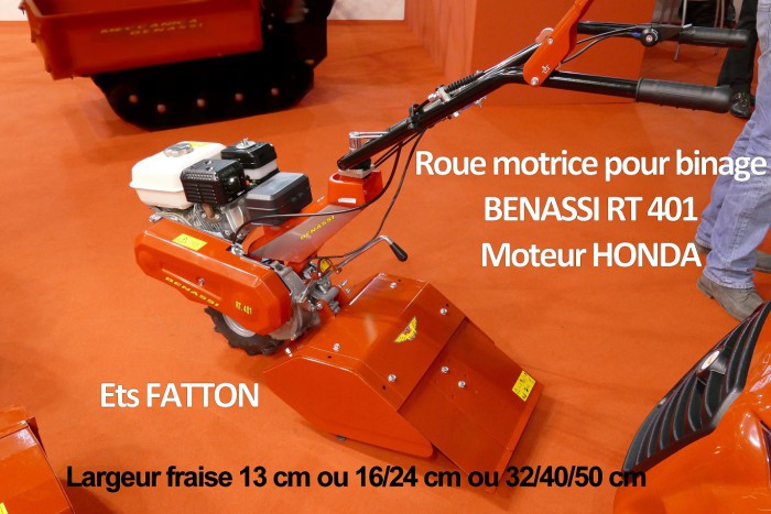 Bineuse roue motrice