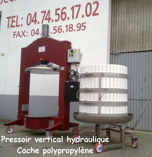 Pressoir vertical hydraulique