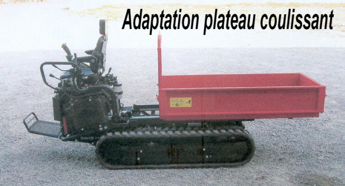 Adaptation plateau coulissant