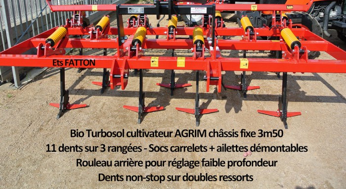 Bio-Turbosol cultivateur AGRIM châssis fixe