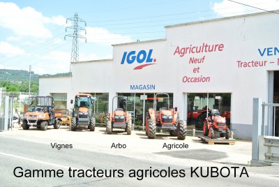 Gamme tracteurs agricoles KUBOTA