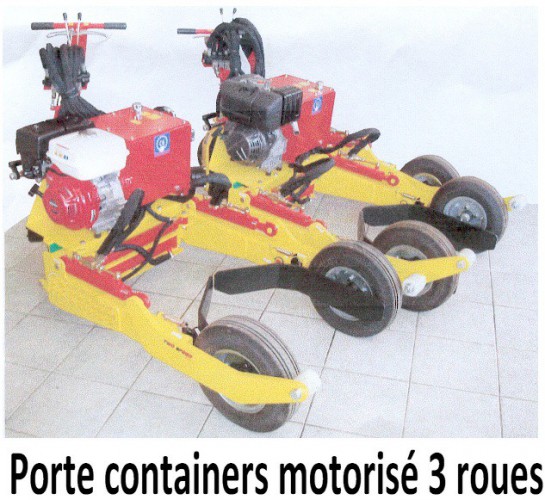 Porte containers motorisé 3 roues