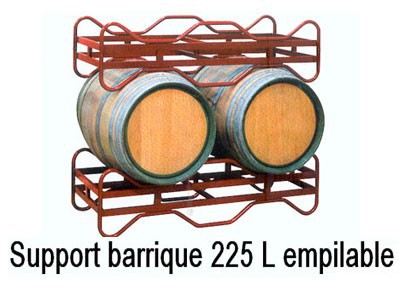 Support barrique 225L empilable