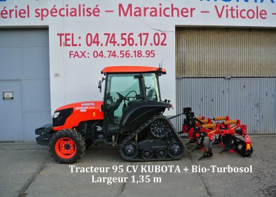 Tracteur 95 CV KUBOTA + Bio-Turbosol