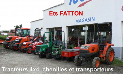 Tracteurs 4X4, chenilles et transporteurs