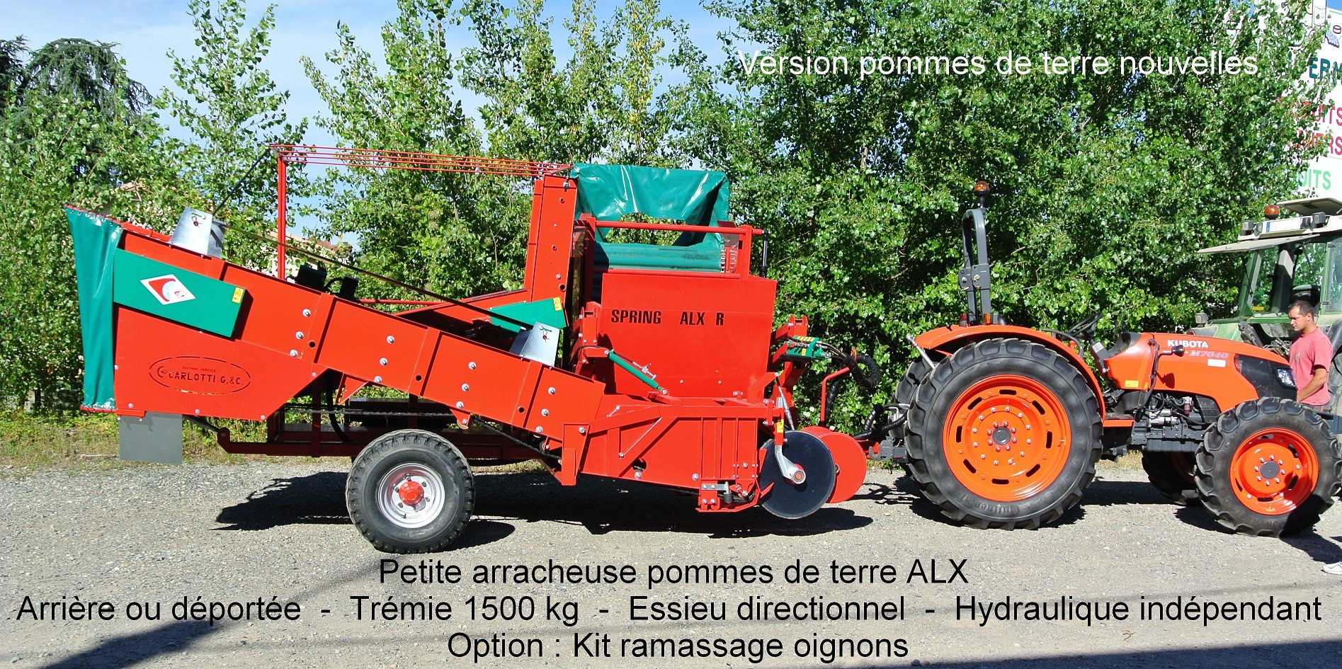 Petite arracheuse pommes de terre ALX - Ets Fatton